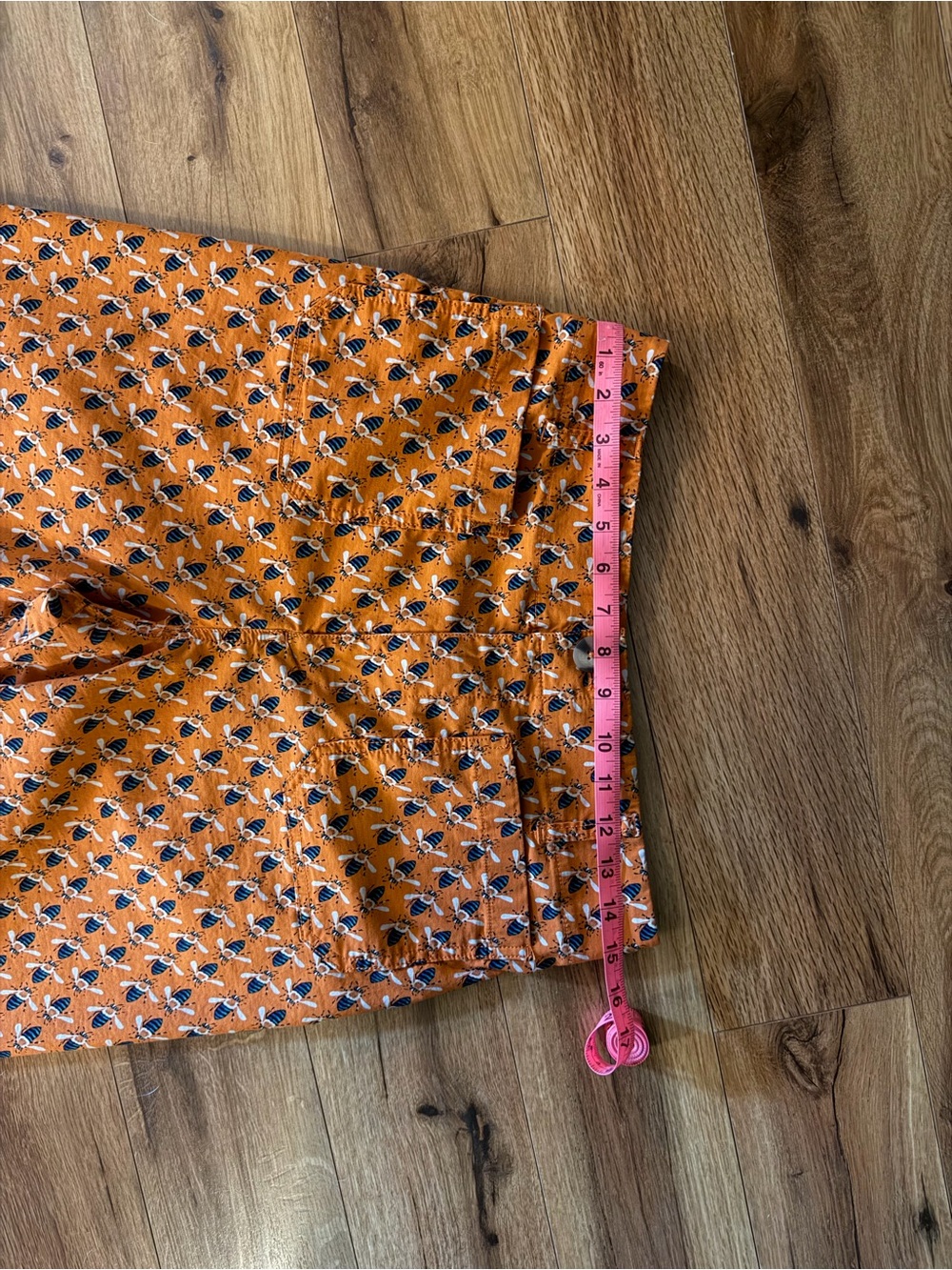 Anthropologie Orange Printed Cropped Wide-Leg Pants -Brand: Sarah Gordon x Maeve - Picture 4 of 5